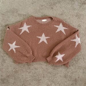 Altar'd State Starry Tan Sweater